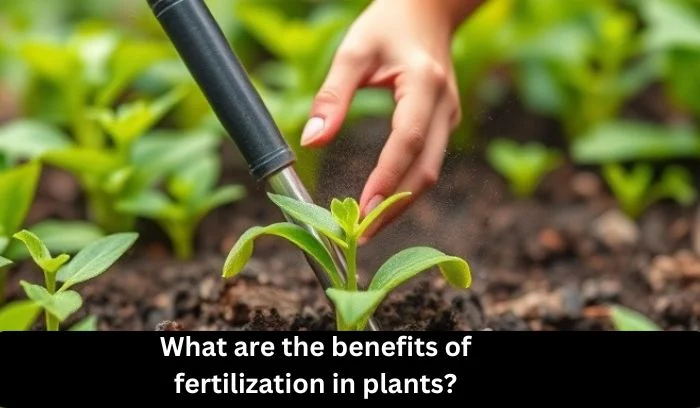 What are the benefits of fertilization in plants?