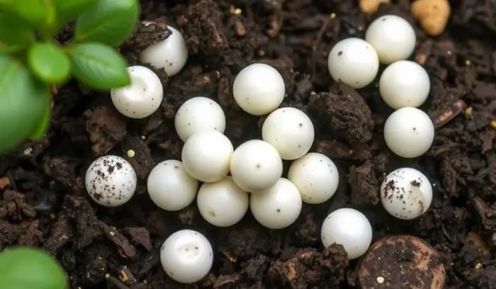 Common Causes of Small White Eggs in Soil